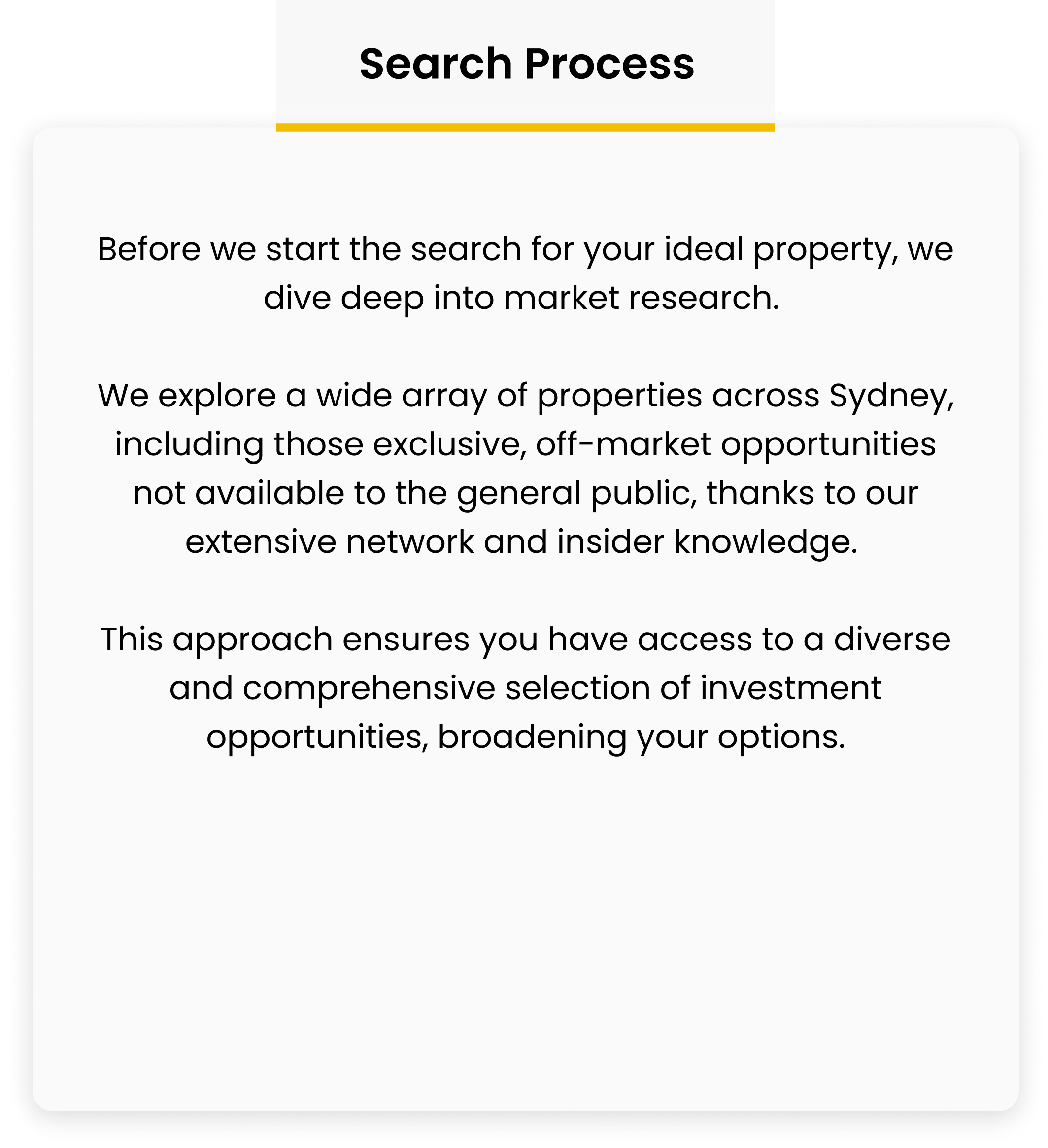 Search Process